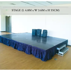 Hire 4.8m x 3.6m Stage Deck Blocks with stairs